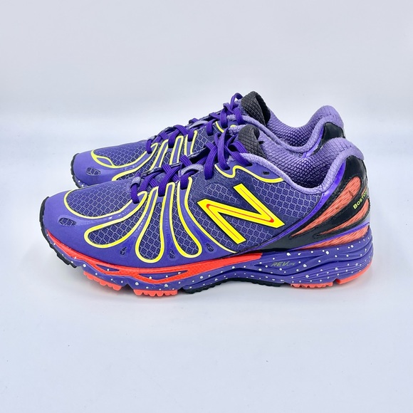 RARE New Balance 890v3 Boston Marathon 2013 Purple GITD Running Shoe Women’s 7 - Picture 5 of 13